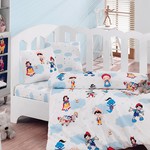 Детский комплект постельного белья Ранфорс Печатный 1042-35