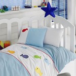 Детский комплект постельного белья Ранфорс с Апликацией 1007-02