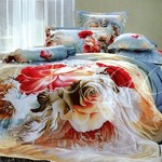 Комплект постельного белья из сатина 1,5 спальный TS01-791-70