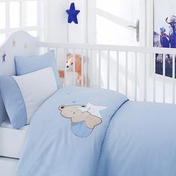 Детский комплект постельного белья Ранфорс с Апликацией 1007-08