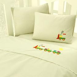 Детский комплект постельного белья Ранфорс с вышивкой 1041-02