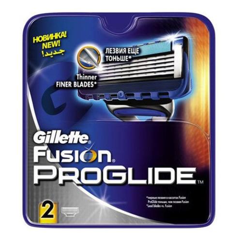 Сменные кассеты для бритья GILLETTE FUSION PROGLIDE (2шт)