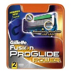 Сменные кассеты для бритья GILLETTE FUSION PROGLIDE Power (2шт)