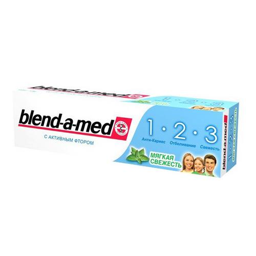 Зубная паста BLEND-A-MED Антикариес! Отбеливание! Свежесть!  3 Эффект  Мягкая свежесть, 50мл