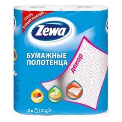 ZEWA Кухонные полотенца двухслойные Декор, 2шт