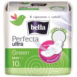 Прокладки супертонкие BELLA PERFECTA ULTRA GREEN, 10шт