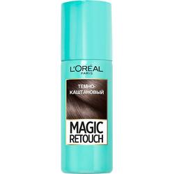 Тонирующий спрей L'OREAL Magic Retouch для моментального окрашивания корней волос 2 Темный Каштан