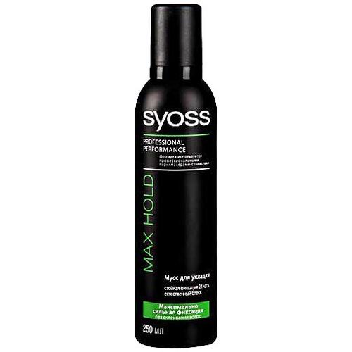 Мусс для волос SYOSS максимальная фиксация MAX HOLD, 250мл