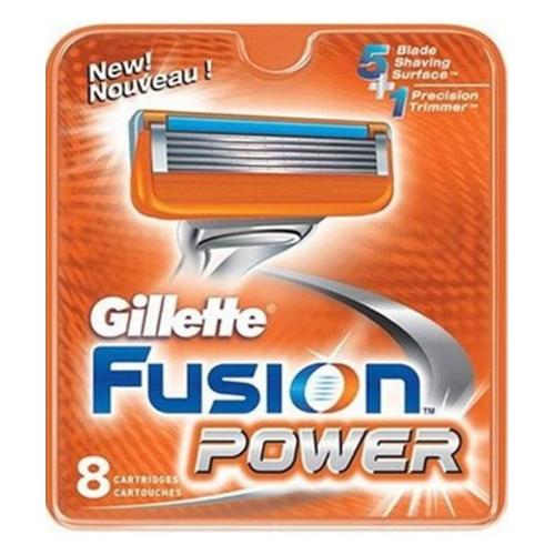 Сменные кассеты для бритья GILLETTE FUSION POWER (8шт)