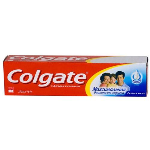 Зубная паста COLGATE, Максимальная защита от кариеса Свежая Мята 100мл