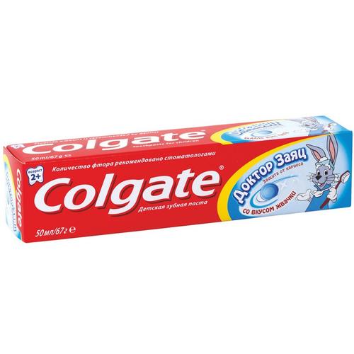 Зубная паста COLGATE Детская Доктор Заяц (жвачка) 50мл