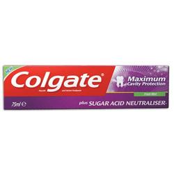 Зубная паста COLGATE Макс защита+Нейтрализатор Сахарных кислот 75мл