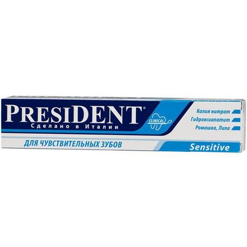 Президент сенситив зубная паста для чувствительных электрическая зубная щетка круглая