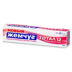 Зубная паста Новый Жемчуг Тотал 12 Восстановление эмали 100мл