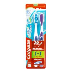 Зубная щетка COLGATE 360 СУПЕРЧИСТОТА средняя 1+1 ПРОМО