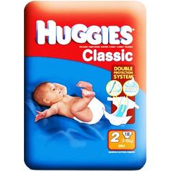 Подгузники HUGGIES Classic/SoftandDry Дышащие 2 размер  (3-6 кг)   18шт