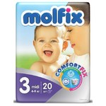 Детские подгузники MOLFIX C.FIX Миди (4-9 кг), 20 шт