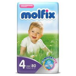Детские подгузники MOLFIX C.FIX Макси (7-14 кг), 80 шт
