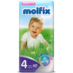 Детские подгузники MOLFIX C.FIX Макси (7-14 кг), 60 шт
