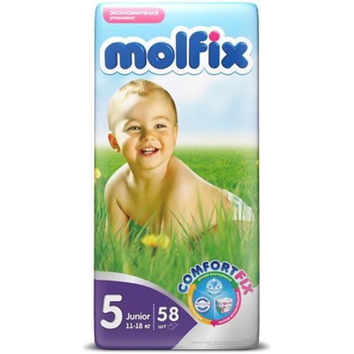 Детские подгузники MOLFIX C.FIX Джуниор (11-18 кг), 58шт.