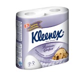 Туалетная бумага KLEENEX  4-х слойная Premium Comfort 4 шт