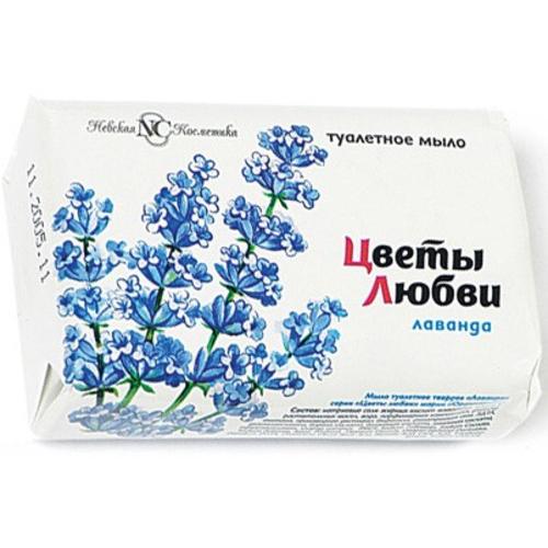Туалетное мыло Невская Косметика Цветы Любви Лаванда 90г