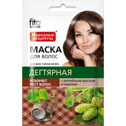 ФитоКосметик Народные рецепты Маска для волос Целебная дегтярная, 155мл