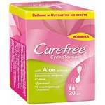 Салфетки Carefree WITH ALOE EXTRACT супер тонкие в индивид. упаковке ароматиз, 20шт