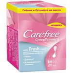 Салфетки Carefree WITH FRESH SCENTсупер тонкие в индивид. упаковке ароматиз, 20шт