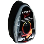 Губка-блеск для обуви SILVER Premium с дозатором силикон/антистатик ЧЁРНАЯ, 6мл