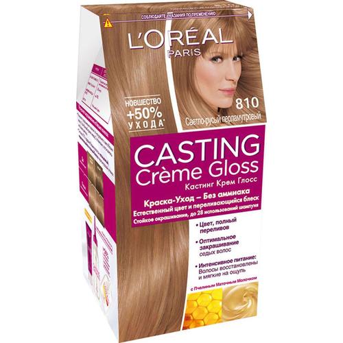 Краска для волос L'OREAL Casting Creme Gloss 810 Перламутрово-русый