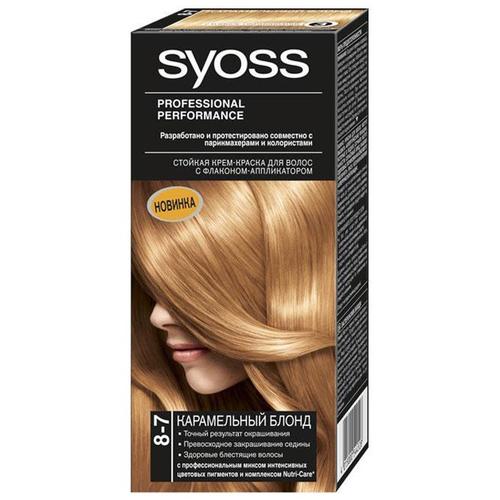 Краска для волос SYOSS Колор 8-7 карамельный блондин