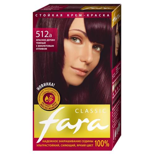 Краска для волос ФАРА 512А Красное дерево с темнфиолетовым отливом