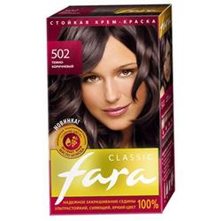 Краска для волос ФАРА 502 Темно-коричневый