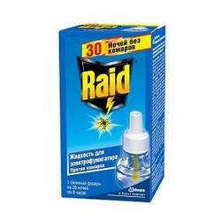 Жидкость от комаров для фумигатора RAID 30 ночей, 606242/643866
