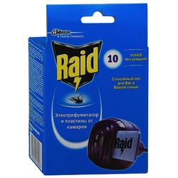 Фумигатор RAID + 10 пластин