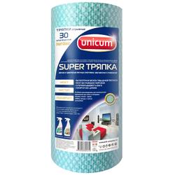 UNICUM Супер тряпка вискозная smart-cleaner цветная, 30 л/рул, 2824см