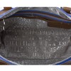 Классическая сумка Alessandro Birutti коричневая симфония+ отделка синий
