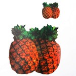 Набор подстановочных матов «ананас»4 штуки 10*10 см,4 штуки 30*30см
