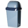 Контейнер для мусора РОЛЛ ТОП, объем 15 л, 220 х 260 х 470 мм (цвет голубой мрамор)