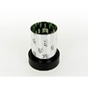 Подсвечник декоративный для 1-й свечи Зеленые листья d=10см h=12,5см (стекло) (белая упаковка)