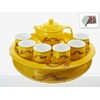 Набор для чайной церемонии 8пр. Золотой дракон 90/350мл d=34см h=8см (желтый) (подарочная упаковка)