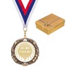 Медаль 70 ЛЕТ ПОБЕДЫ  в золотой коробочке диаметр=7 см